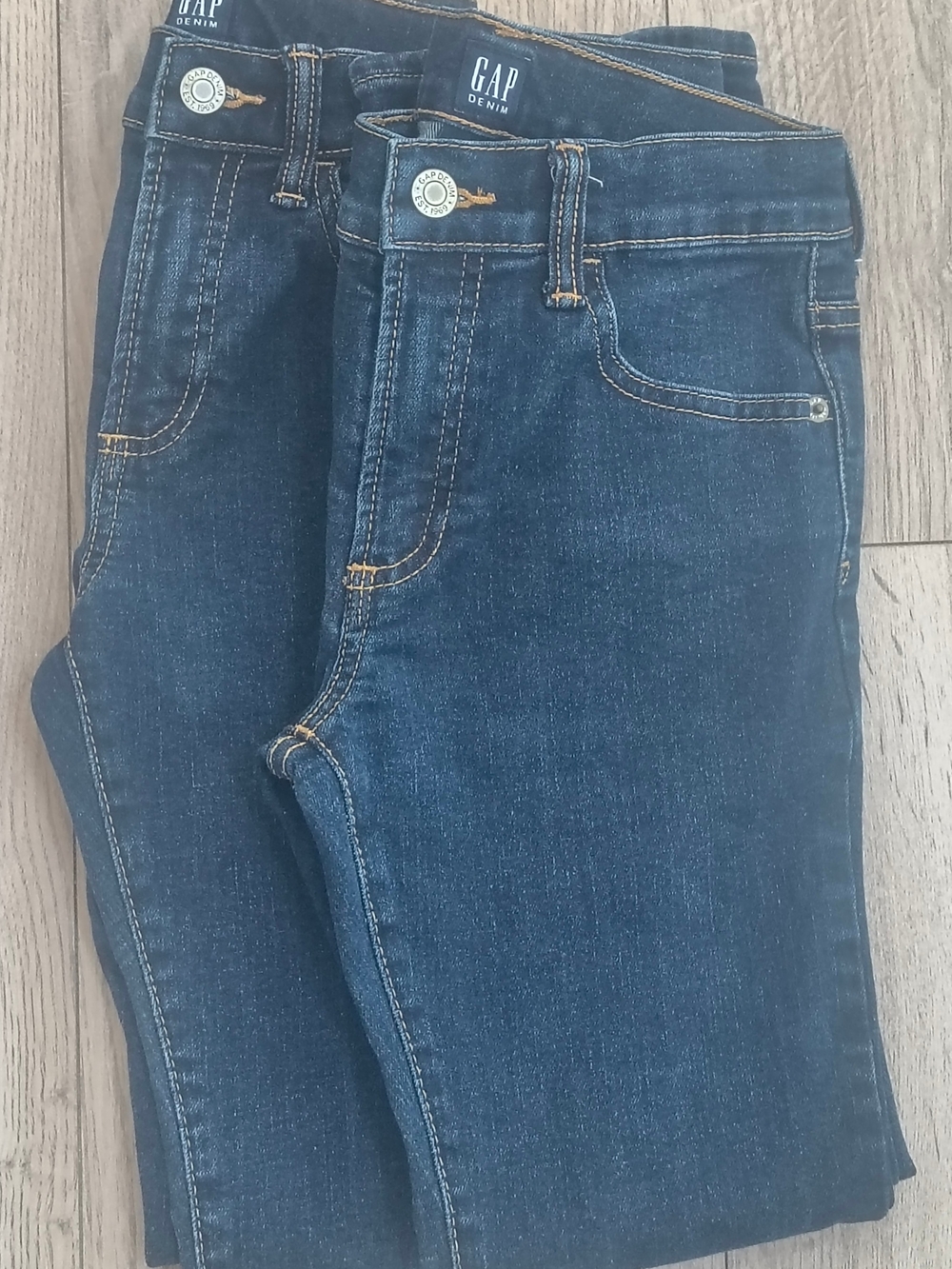 Bundle Two GAP Dark Blue Denim Stretch Skinny Jeans